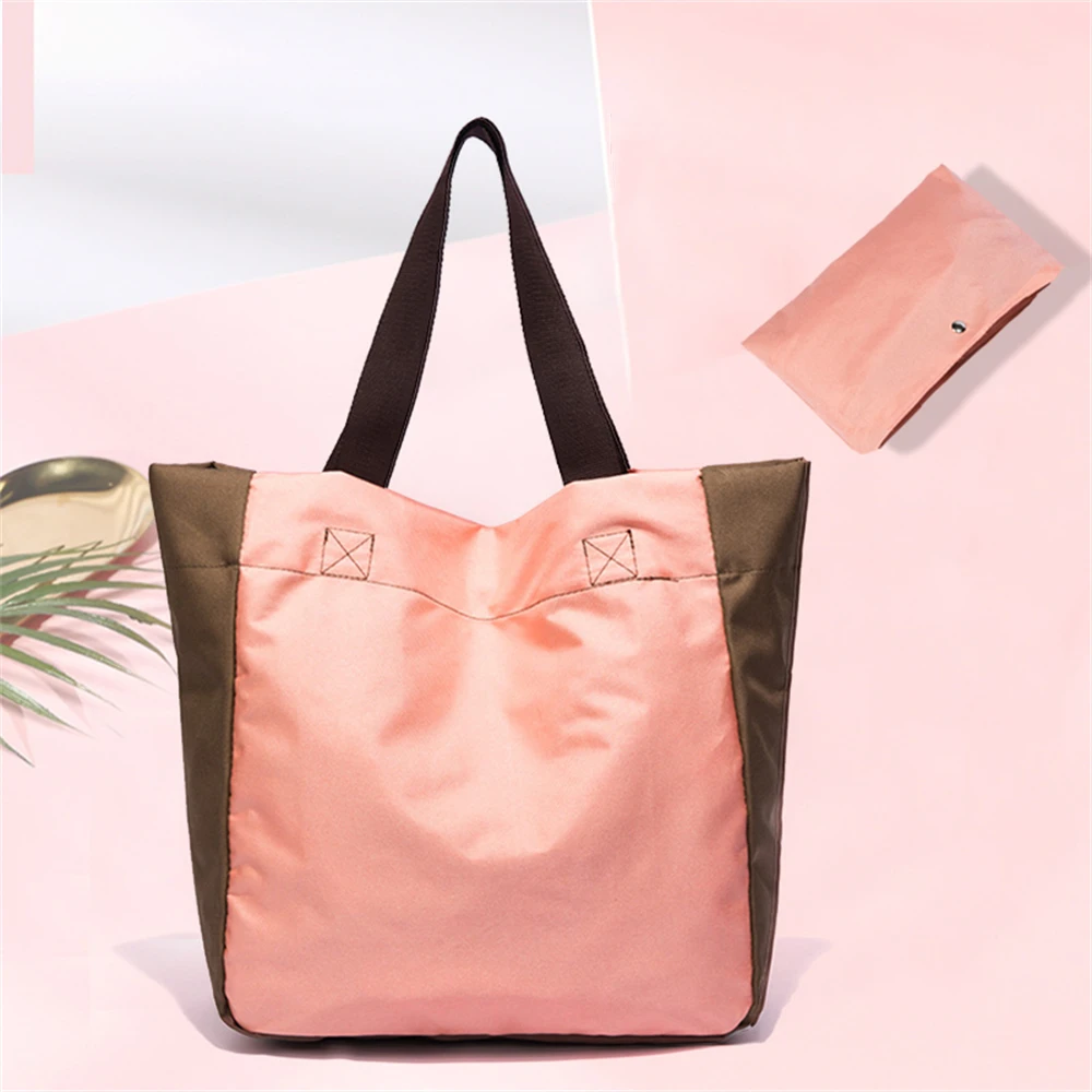 

Reusable Grocery Bags Eco Friendly Reusable Shopping Tote Washable Foldable Light Weight Women Hangbag