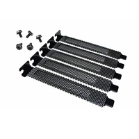 5pcs pci slot cover dust filter cleaner blanking plate hard steel black w screws for computer accessories chassis frame pc