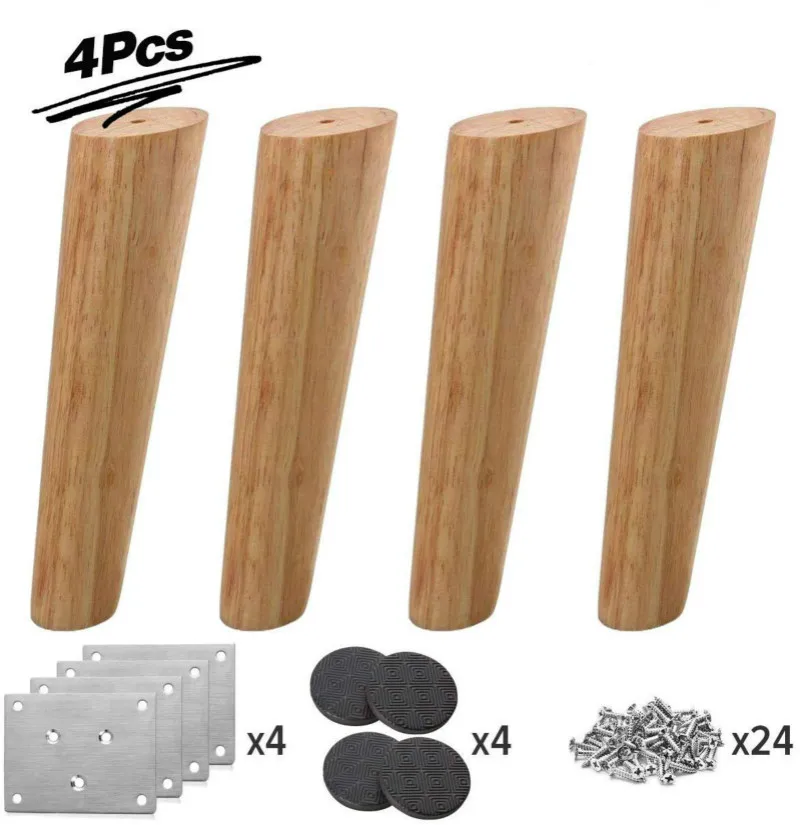 Деревянные ножки для мебели 4 шт. косая скошенная мебель сменные дивана ТВ шкафа