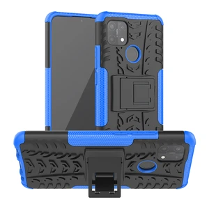 for oppo a15s case cover anti knock bumper heavy duty armor stand back cover for oppo a15 s silicone phone case for oppo a15s
