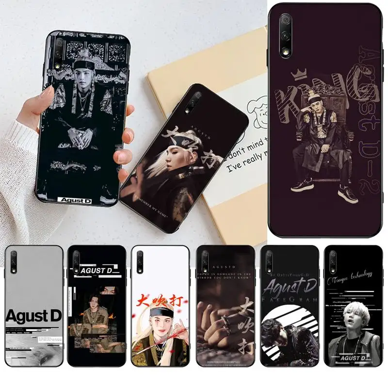 Мягкий чехол для телефона HPCHCJHM Agust D suga king Huawei Honor 30 20 10 9 8 8x 8c v30 Lite view pro|Бамперы| |