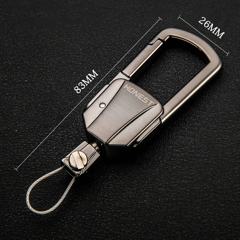Высококачественный металлический брелок для автомобильных ключей мужской на