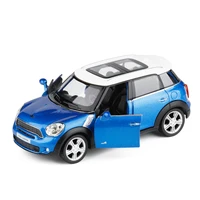 136 scale car model for mini cooper countryman alloy die casting car model pull back toys vehicles collection gift for kids