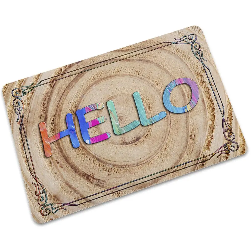 Прямая поставка деревянный коврик тонкий резиновый Противоскользящий для