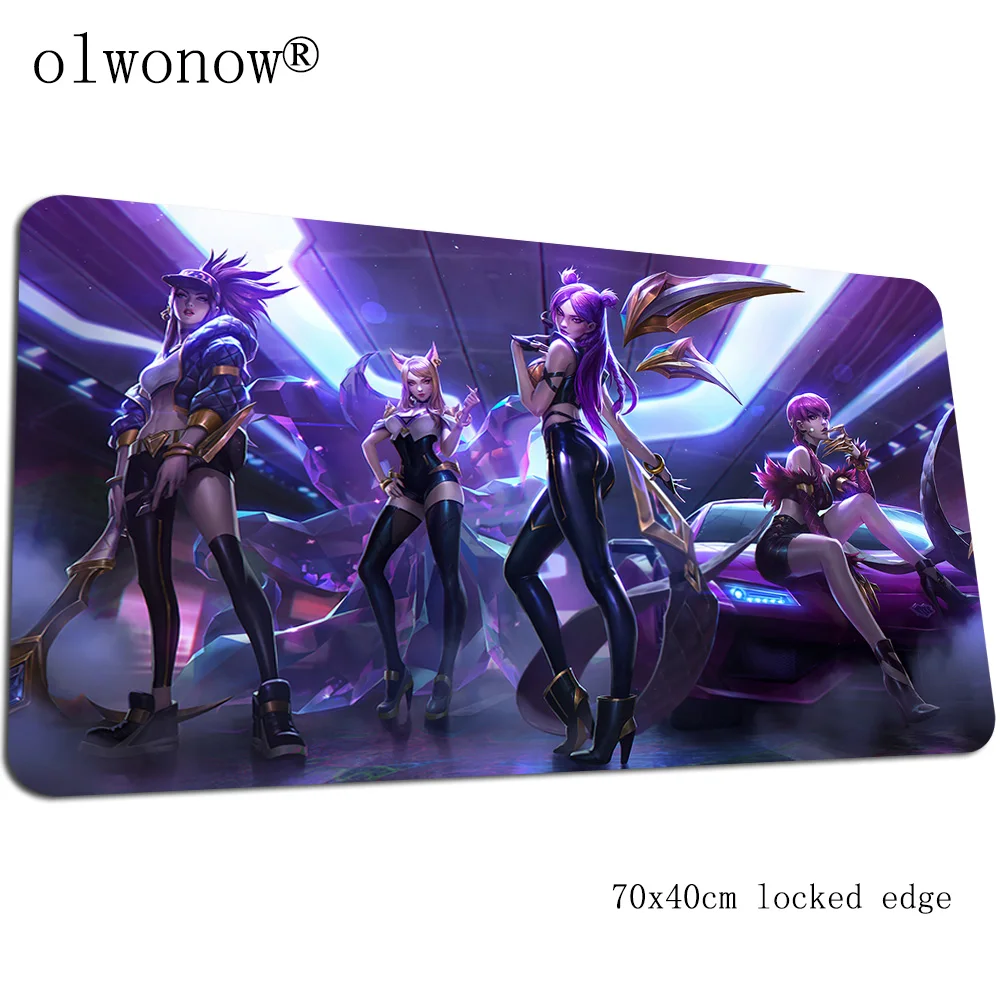 Ahri sexy mousepad 700x400x3mm large gaming mouse pad gamer mat game computer padmouse keyboard cheapest play mats