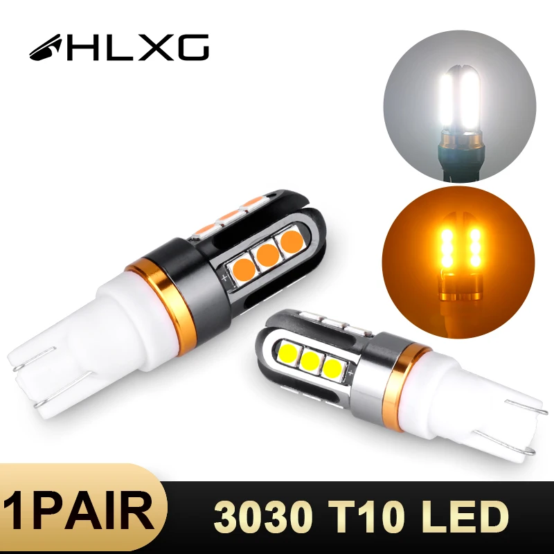 HLXG T10 W5W 3030 Светодиодная лампа 12SMD неполярность 194 501 168 Автомобильные фары