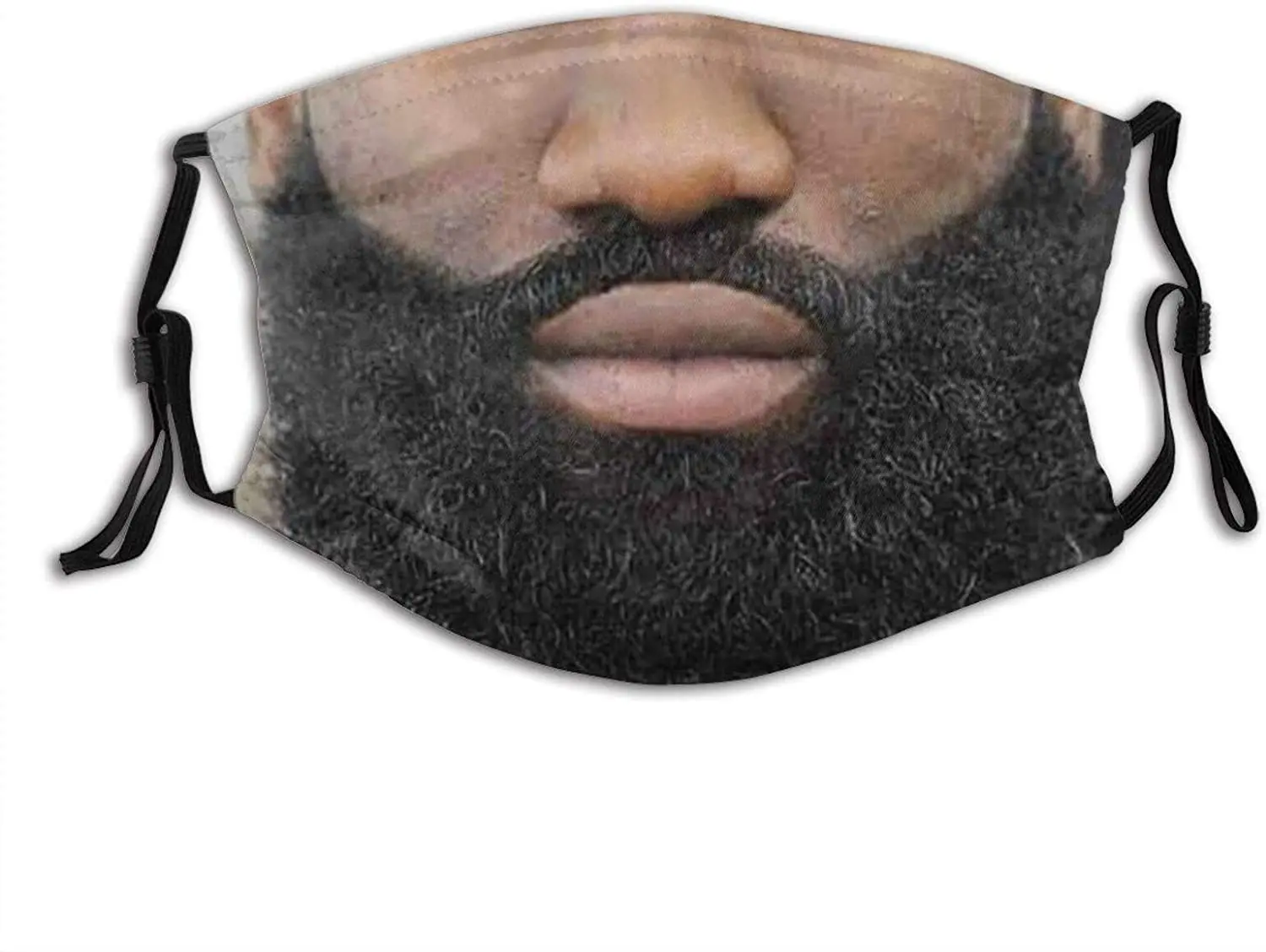 

Funny Mustache Beard Mouth Teeth Face Mask for Adults Face Balaclava Reusable with 2 Filter for Men Women