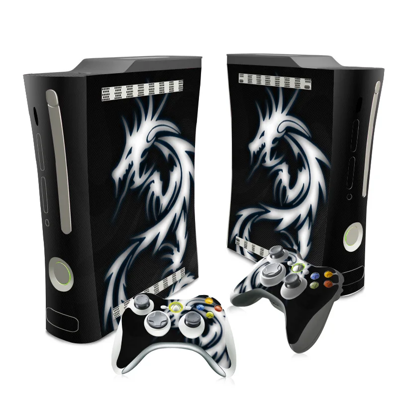 Крутой дизайн для Xbox 360 наклейка XBOX Виниловая кожи и 2 контроллера