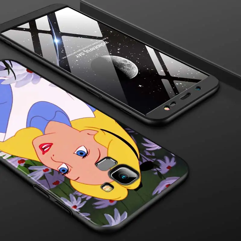 

Alice in Wonderland for Samsung Galaxy J2 J3 J4 Core J5 J6 J7 J8 Prime duo Plus 2018 2017 2016 Soft Black Phone Cover