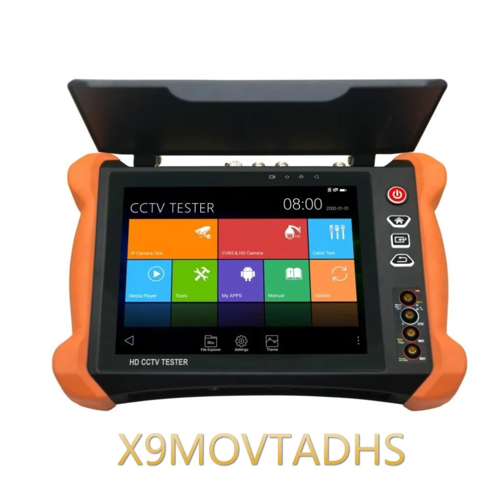 Профессиональный CCTV тестер инструменты X9 8 дюймов H.265 4 к 8MP TVI CVI AHD SDI CVBS IP камера