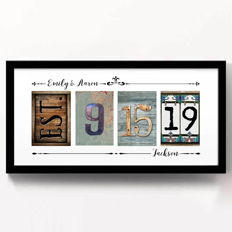 Персонализированная идея подарка свадебный подарок на свидание юбилей номер