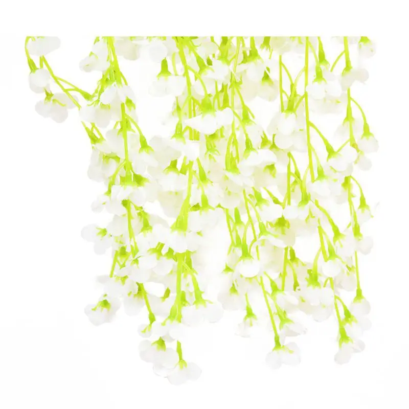 Шелк Глициния лозы 12 шт 105 см искусственная цветочные гирлянды для свадебной