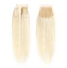 WIGIRL 8-20 дюймов 613 блонд прямой 4x4 кружевной застежка бесплатносредняя часть 100% человеческие Remy бразильские волосы с детскими волосами