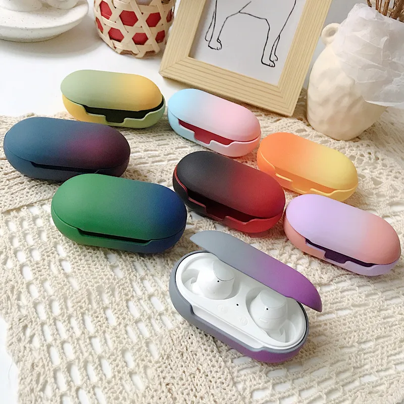 Градиентный чехол для наушников Samsung Galaxy Buds / + зарядки беспроводные наушники
