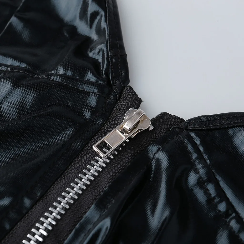 Женское сексуальное белье - эротические комбинезоны, костюмы и платье для секса из кожи с молнией, подвязками и корсетом.