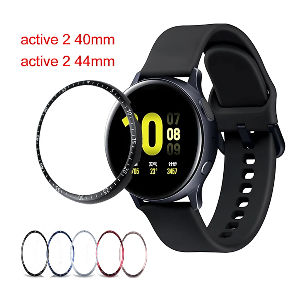 Чехол для Samsung Galaxy Watch active 2 40 мм 44 протектор с кольцом аксессуары клейкий