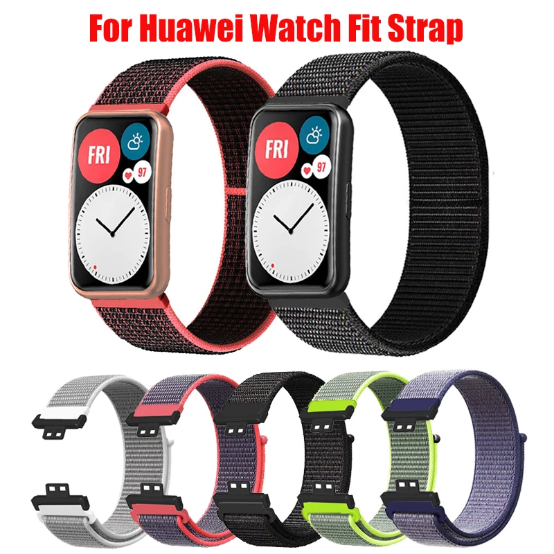 

Ремешок нейлоновый спортивный для Huawei, браслет для наручных часов, спортивный браслет