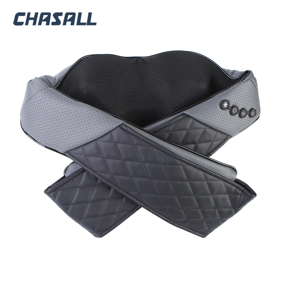 CHASALL, массажер для шеи, инфракрасная нагревательная подушка для шиацу, расслабляющая боль, электрический массажный инструмент для плеч, ног, тела, спины, забота о здоровье