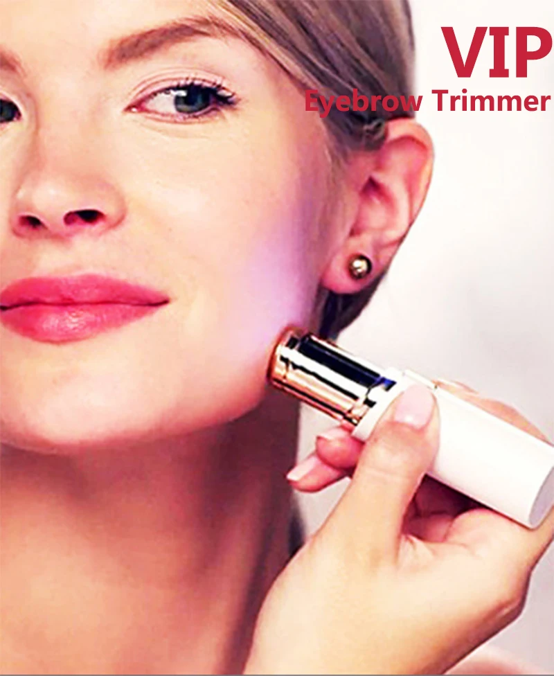 Электрический триммер для бровей безболезненный эпилятор макияжа мини бритва