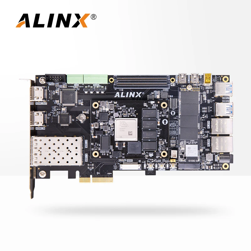 FPGA развитию Alinx Xinx Zynq ультразвуковой шкала + MPSoC Zu4ev AI PCIe AXU4EV P XCZU4EV 1SFVC784I|Органайзеры