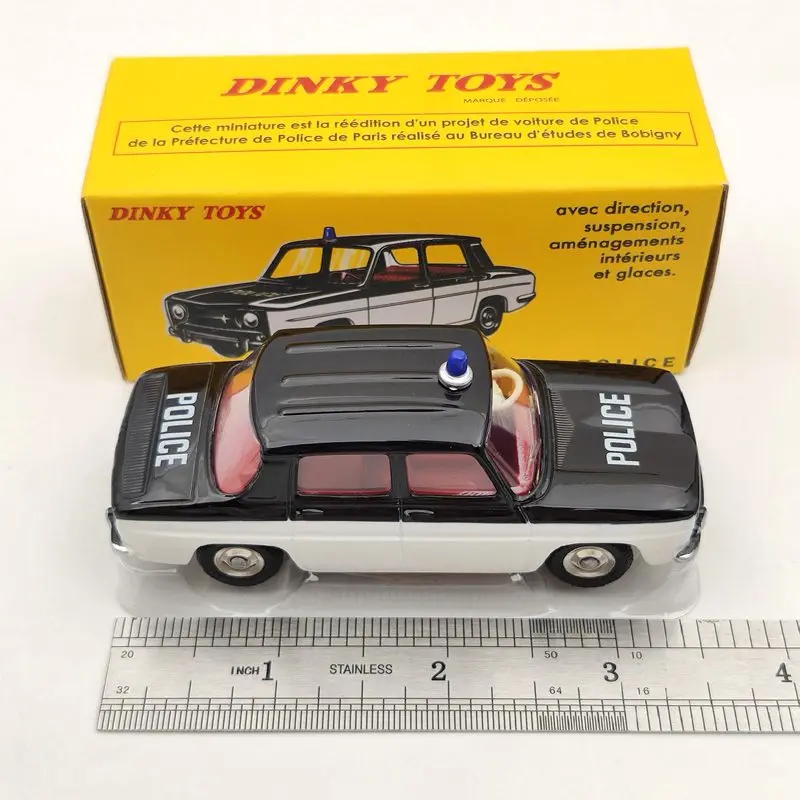 DeAgostini 1:43 Dinky игрушки 517P Renault R8 полиция литые модели автомобилей|Наземный