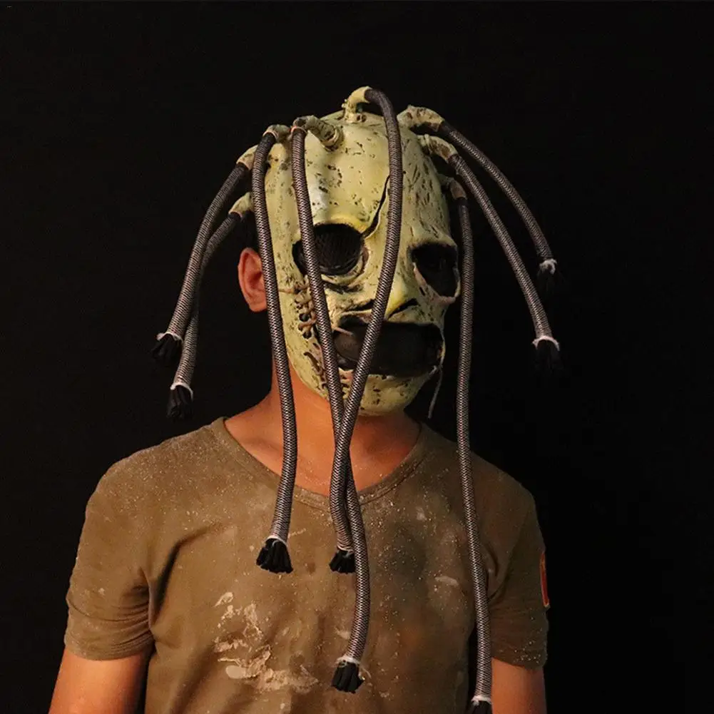Маска Slipknot Horror Latex Grimace Tree маска монстра Реалистичная косплей реквизит для Хэллоуина