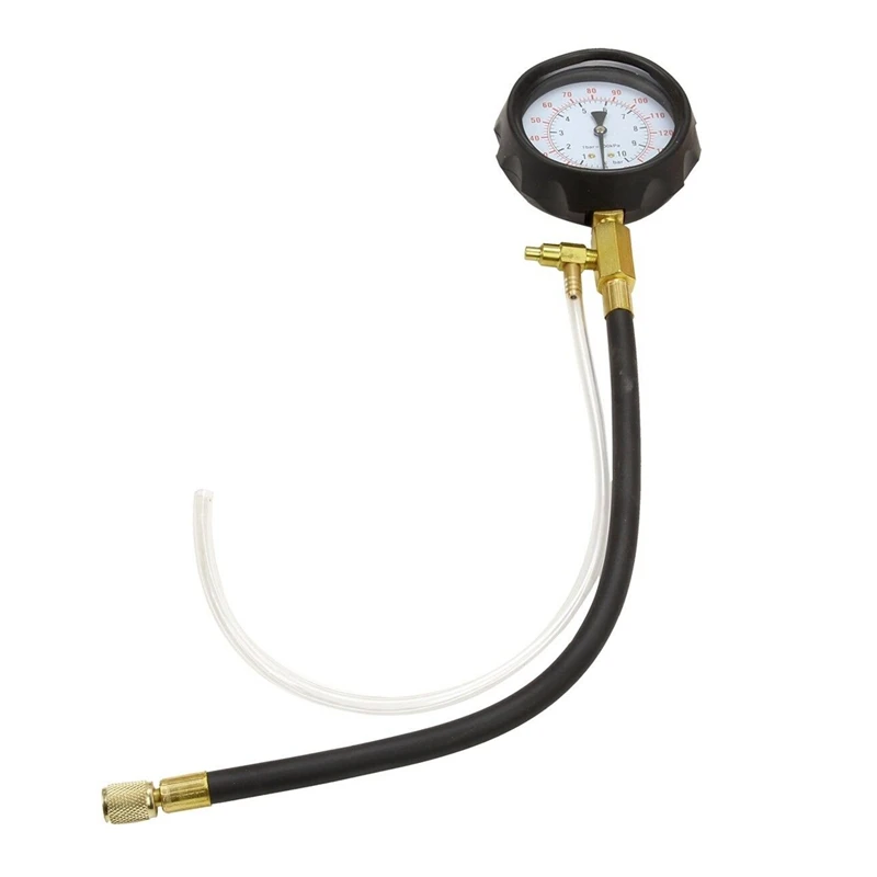 0-140PSI Fuel Injection Pump Pressure Tester Injector Gauge Test Kit |