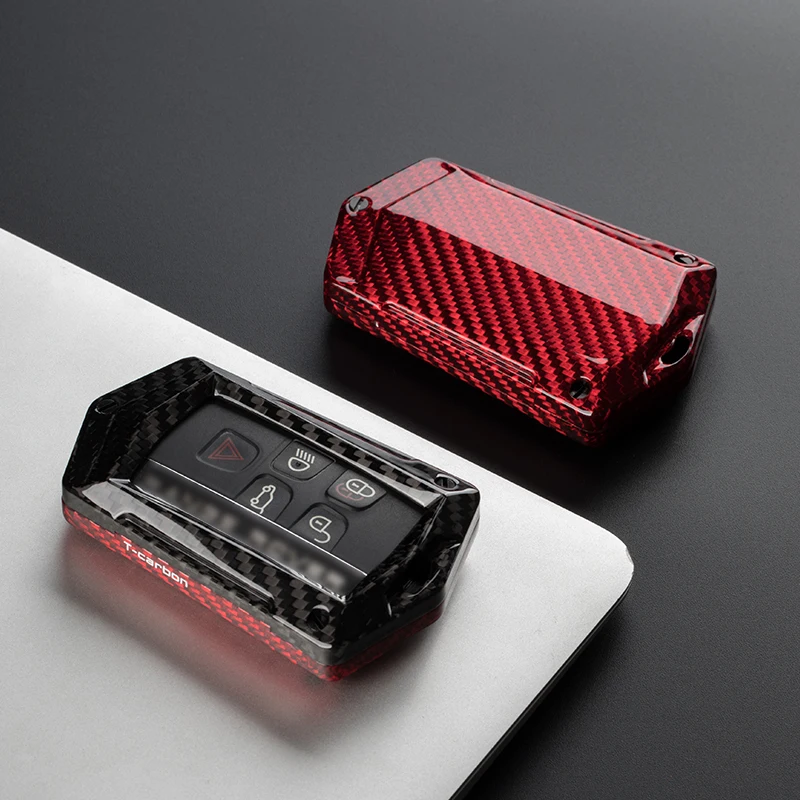 

Модификация автомобиля углеродное волокно дистанционный брелок для Land Rover Range Rover Sport Evoque Discovery 4 Freelander 2