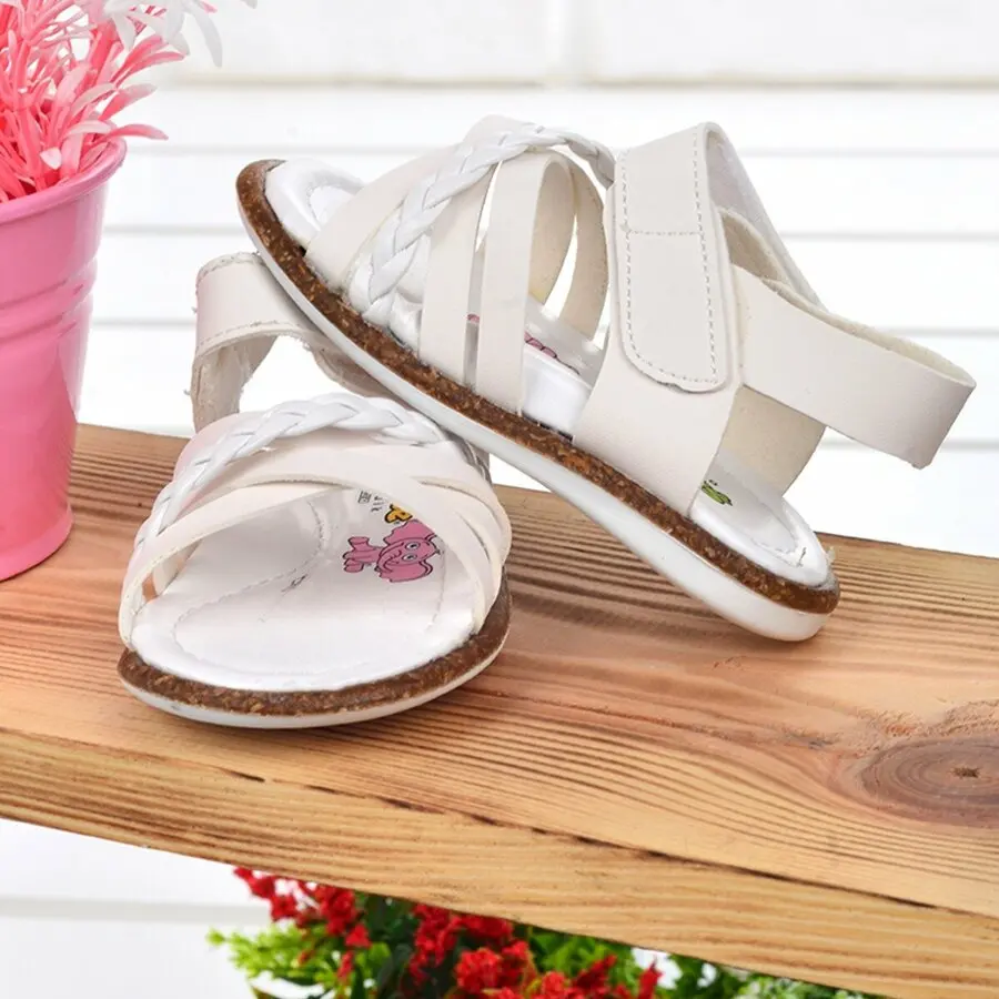 

Children Shoes Cute Bebe Kiko Lf 2311-20 Orthopedic Girl First Step Sandals Slippers White