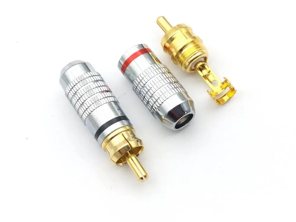 Медные Аудиоразъемы RCA для пайки|connector female|connector 10connector plug |