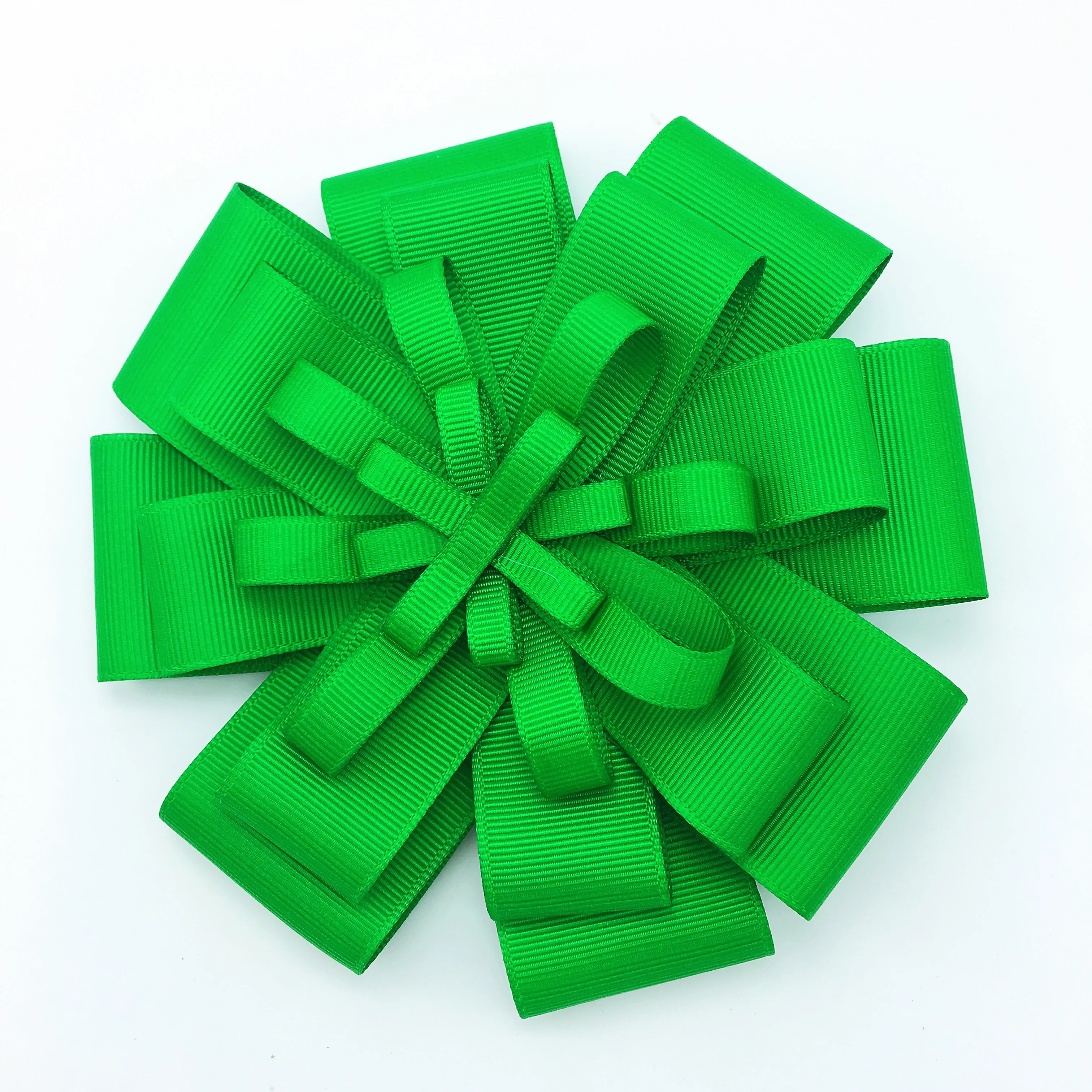 

10 PCS Solid Christmas Hair Bows Girls 4 colors Solid Grosgrain Ribbon Hair Bow Kids Boutuique Hair Accessories