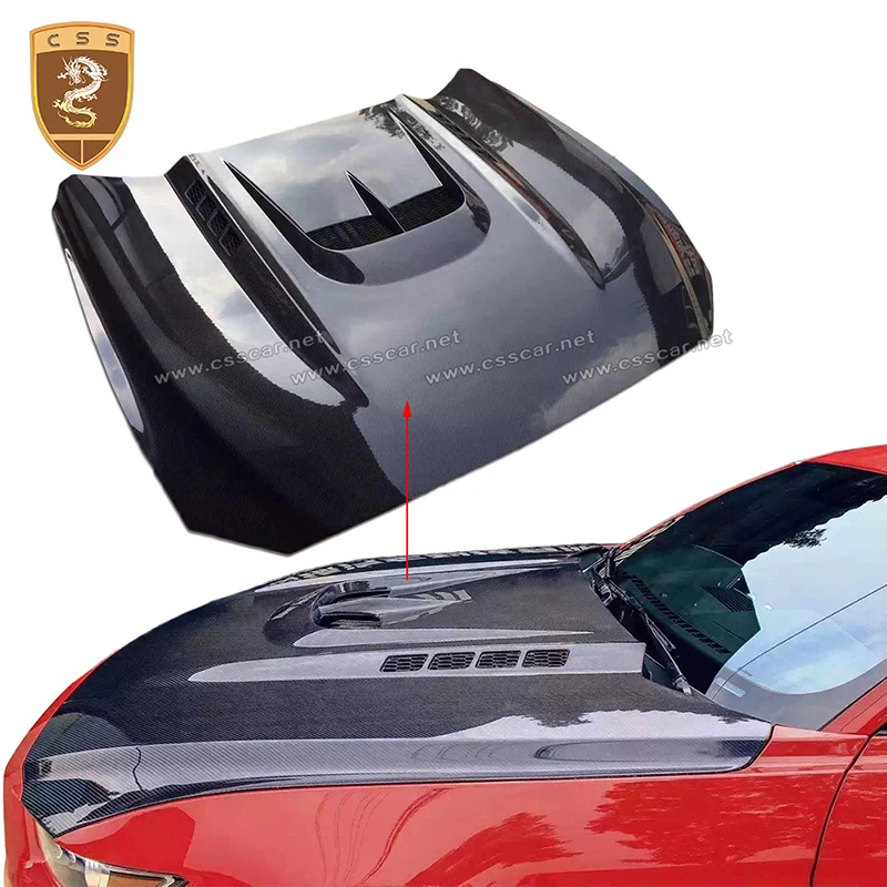 

Передняя крышка капота из углеродного волокна для Ford Mustang 2015, 2016, автомобильные аксессуары