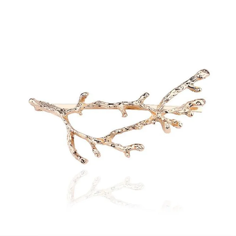 Женские Винтажные заколки для волос золотистые серебристые с деревьями модные