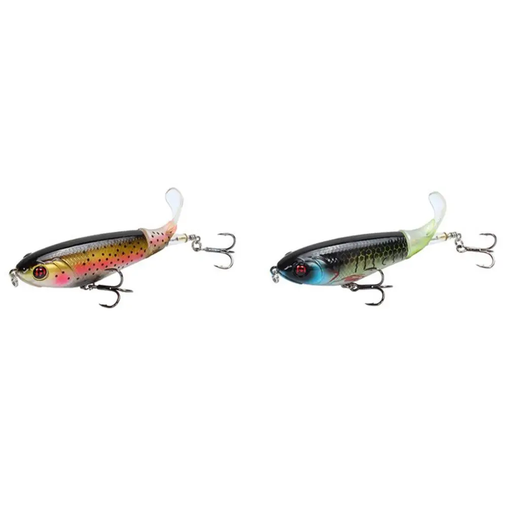 Рыболовная приманка Whopper Popper Topwater искусственная жесткая 3D для глаз с мягким