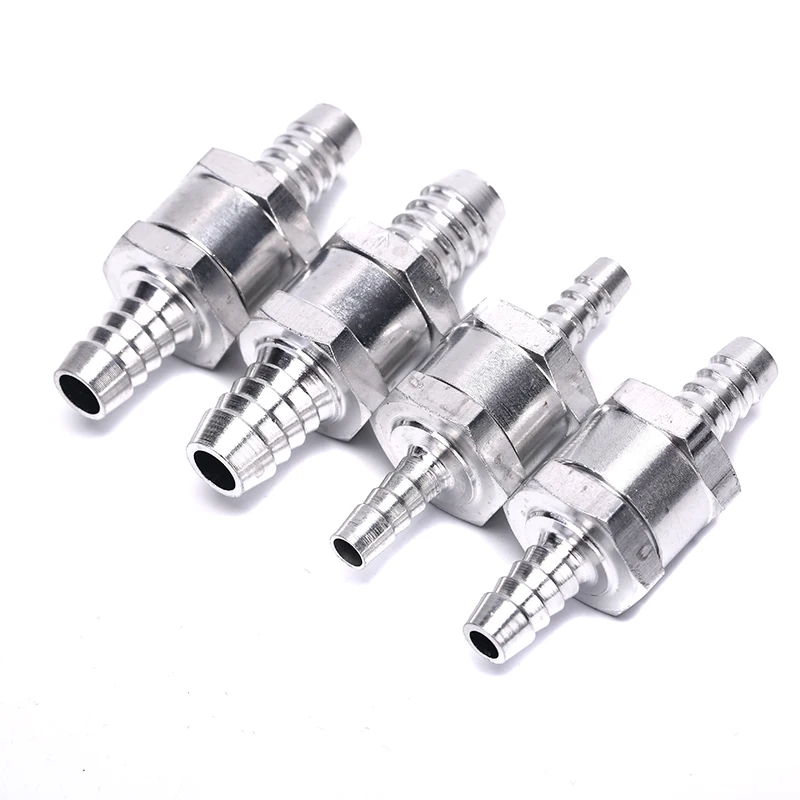 

1PCS One Way 6/8/10/12mm Valves Aluminium Alloy Fuel Non Return Check Valve One Way Fit Carburettor 4 Sizes