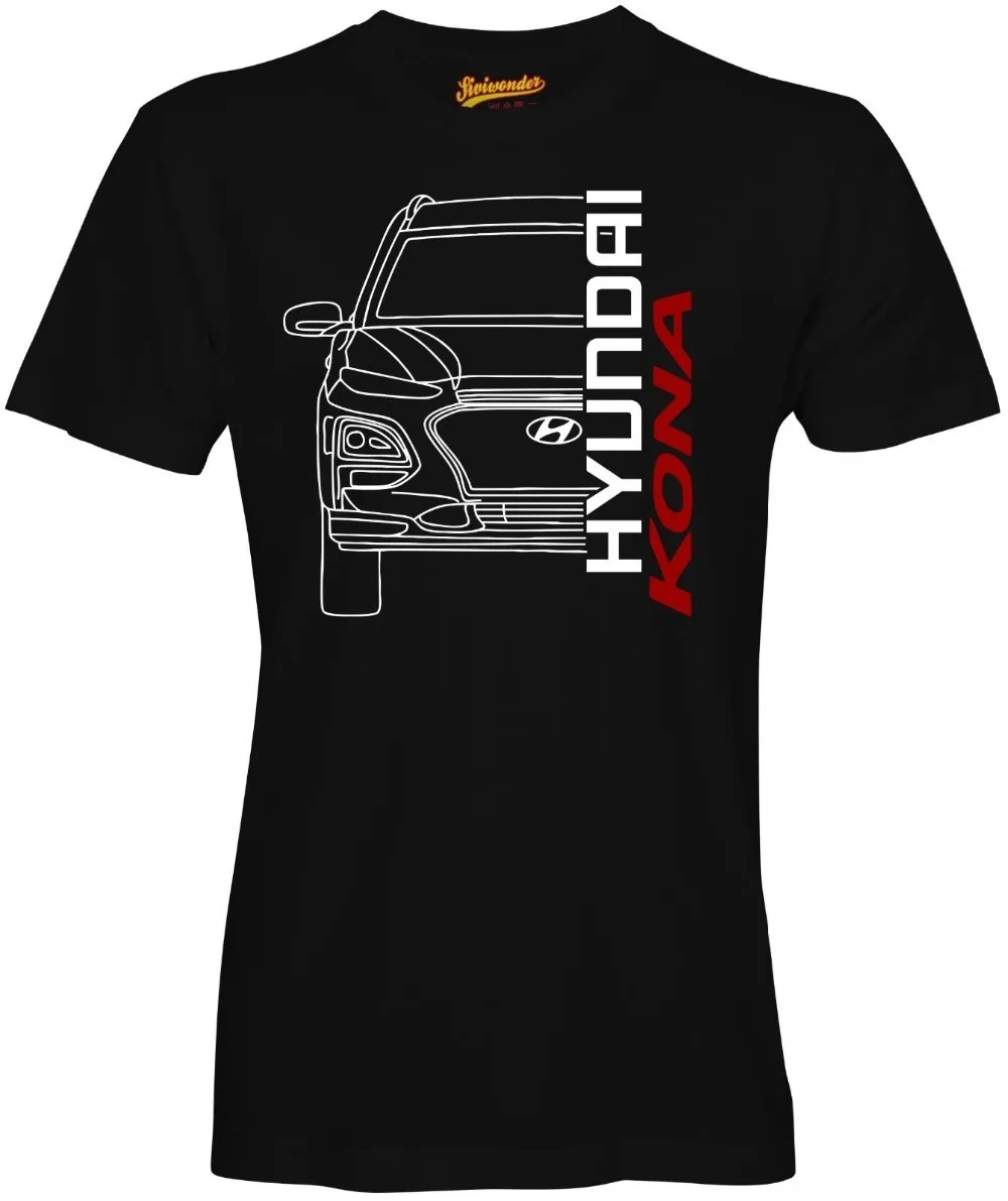 Футболка Hyun Kona Auto Suv 1 0 забавная Мужская модная хипстерская футболка из