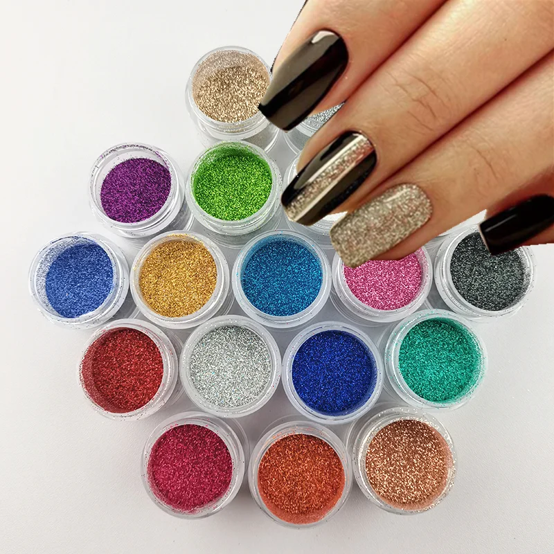 

1 флакон/8 г, разноцветная блестящая Пыль для ногтей, акриловый порошок для ногтей, аксессуары для украшения ногтей
