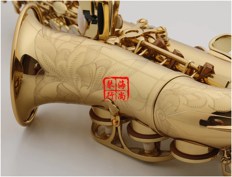 KALUOLIN изогнутый саксофон сопрано золотой лак Sax профессиональные музыкальные