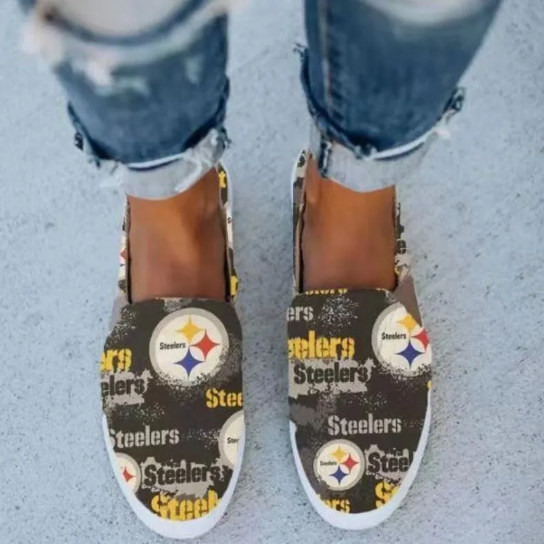 

Women Loafers Casual Slip on Flats Vulcanized Shoes Female Spring Autumn Canvas Ladies Sneakers Plus Size Footwear 2021 New