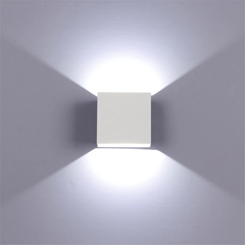 

6W Wall Lamp Living Room LED Luminaire Aisle Wall Sconce Bedroom LED Wall Lights White/Black Color