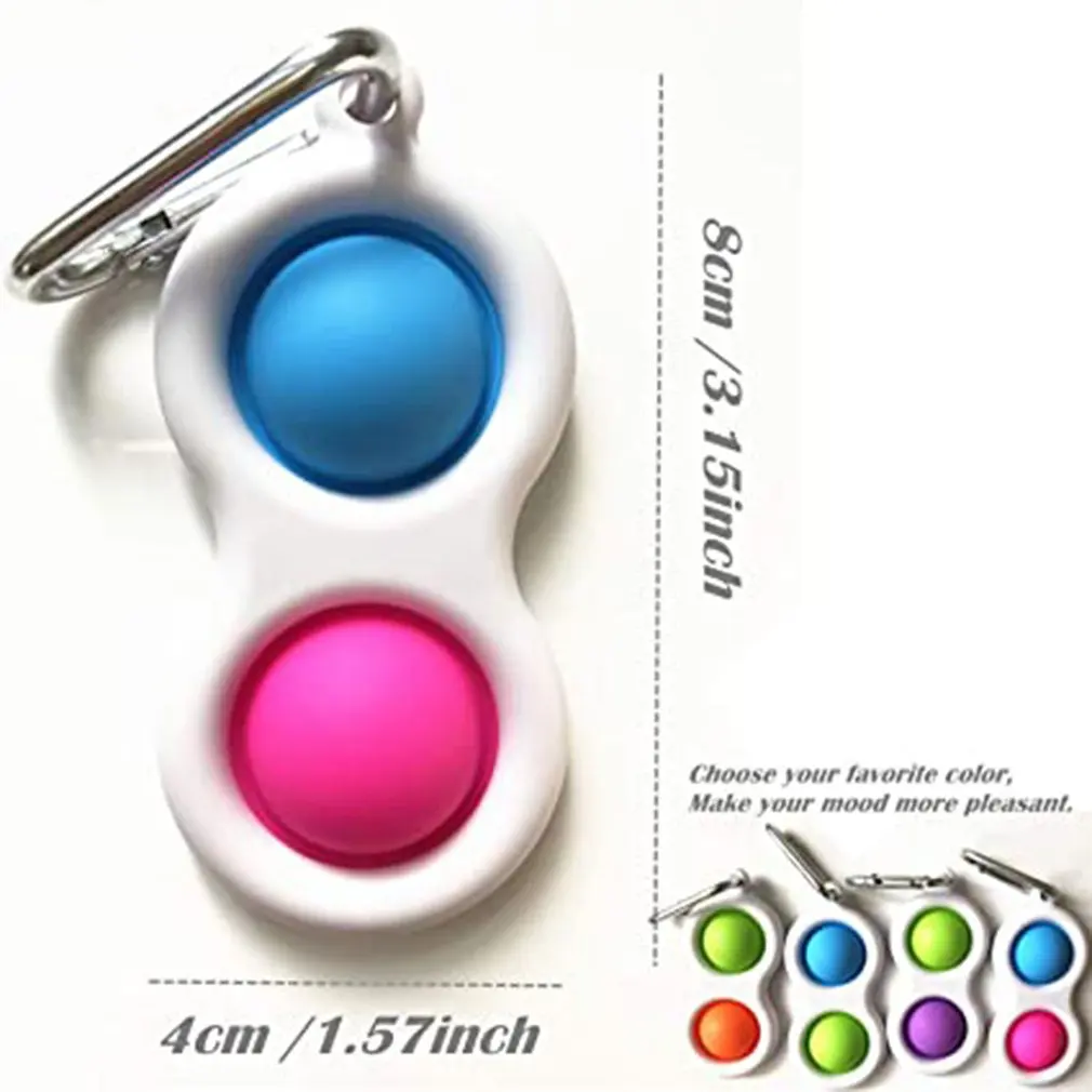 

Stress Relief Sensory Hand Toy Silicone Flipping Smile Board Toy Music Keychain Decompression Toy For Kids Adults