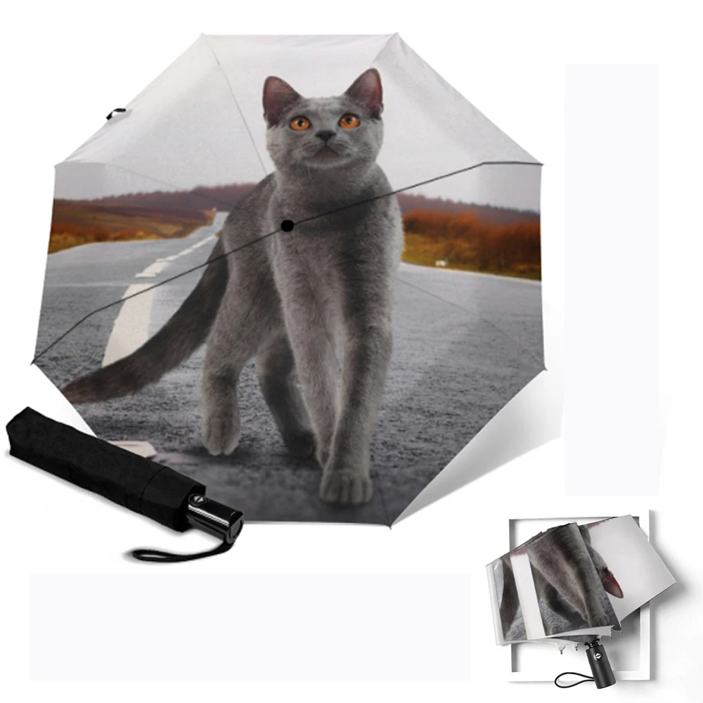 Складной женский автоматический зонт Pongee с защитой от УФ лучей зонты для защиты