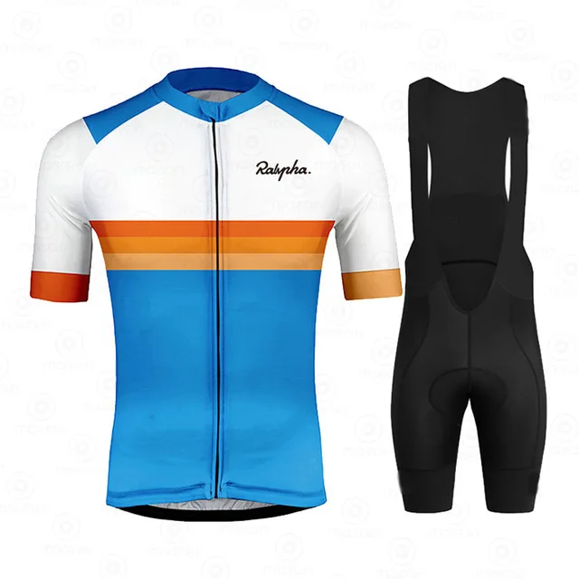 

Raphaful 2020 pro team Cycling Jersey Maillot Ciclismo Short Sleeve summer men's road cycling bib gel shorts kits ropa de hombre