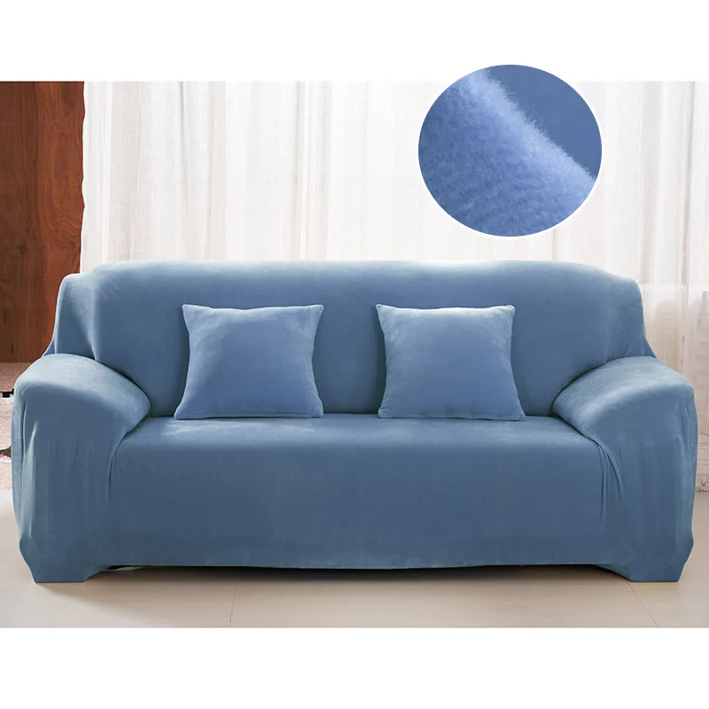 

thick plush fabirc sofa cover set 1/2/3/4 seater elastic couch cover sofa covers for living room slipcover chair sofa towel 1PC