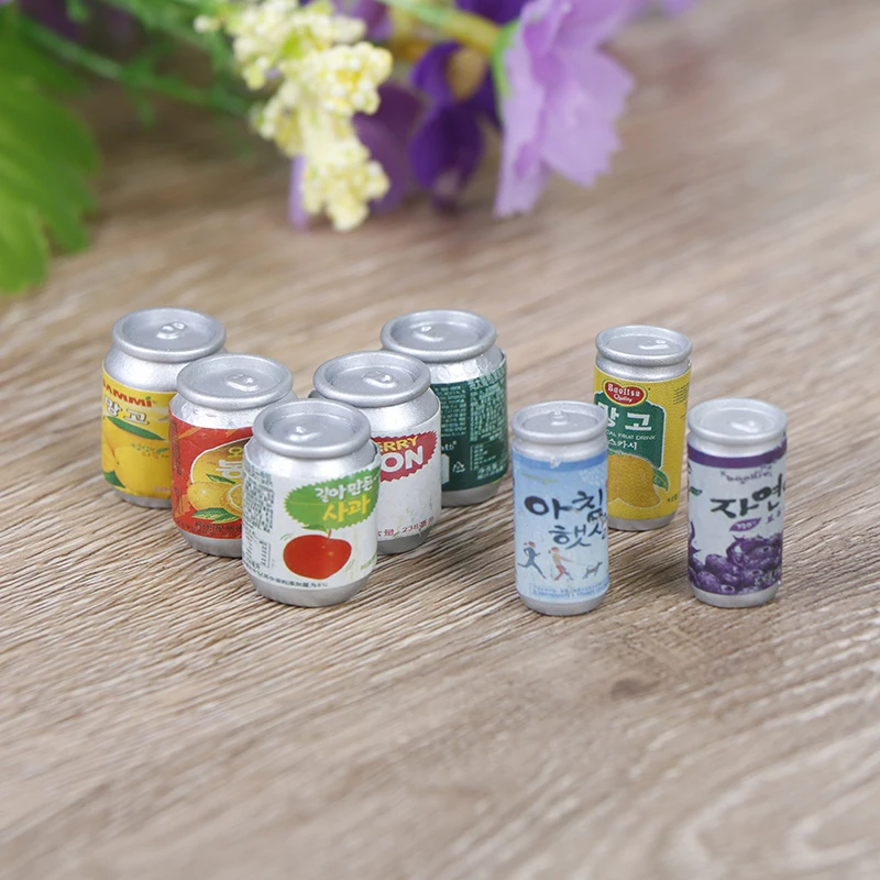 

3/5Pcs Canned Fruit Cans Miniature Food Play Kitchen Mini 1:12 1/12 Scale Doll Food Accessories Toy Doll House Accessories