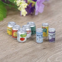 35pcs canned fruit cans miniature food play kitchen mini 112 112 scale doll food accessories toy doll house accessories