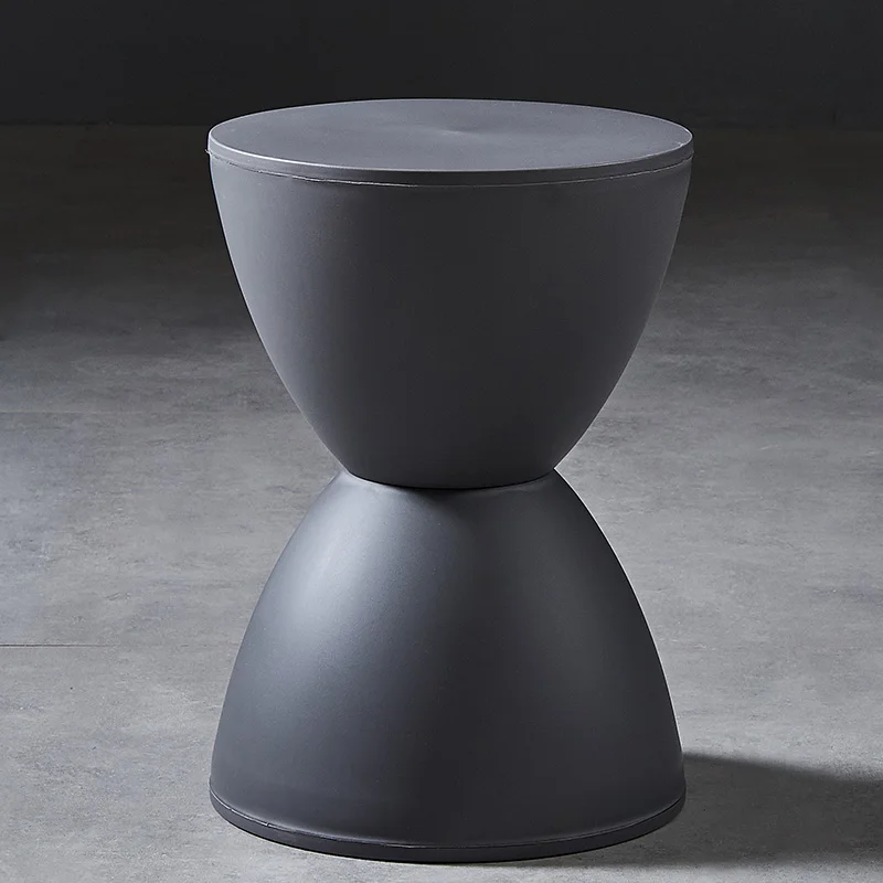 Скандинавский пластиковый табурет для гостиной круглый современный удобный