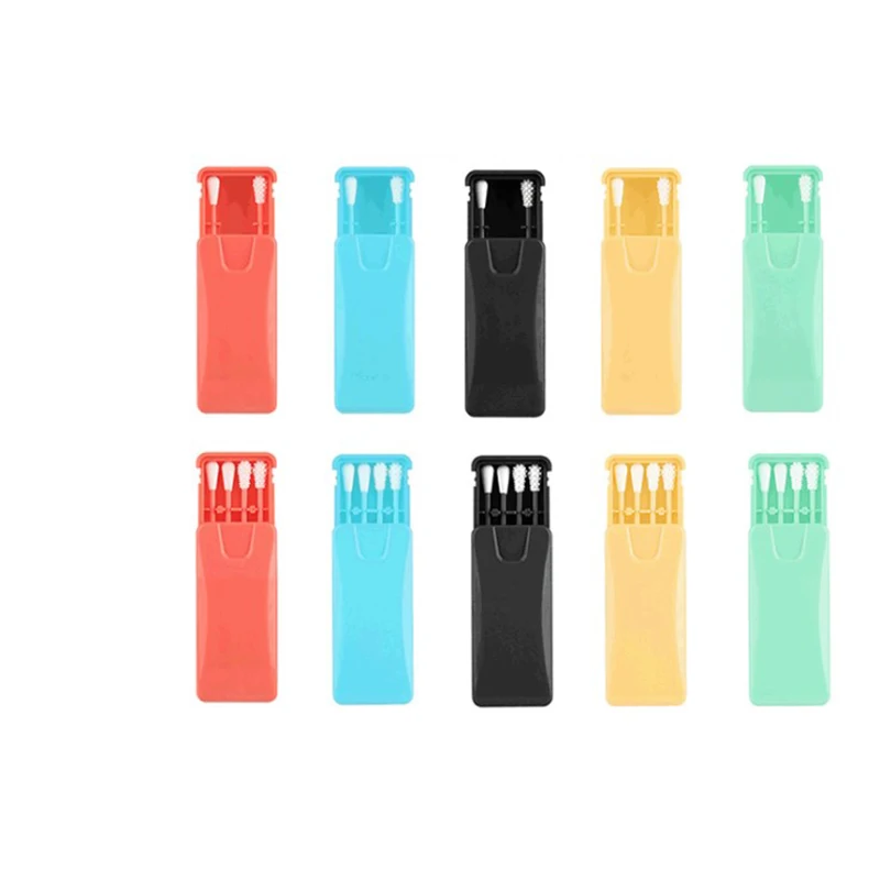 

2/4Pcs/box Reusable Cotton Swab Cosmetic Silicone Buds Swabs Sticks