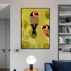 Золотые принты и плакаты, настенные художественные Ретро Плакаты для домашней комнаты, наклейки для украшения стен