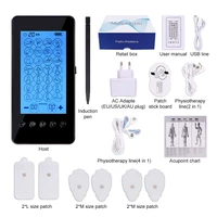 28 modes tens machine electric pulse body massager lcd touch screen dual output massage ems muscle stimulation therapy devices